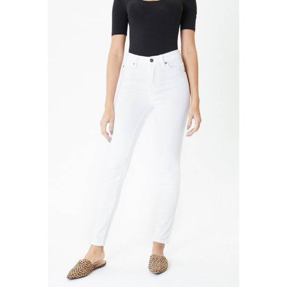 White Gemma High Rise Skinny Jeans {KanCan} - Picture 8 of 10
